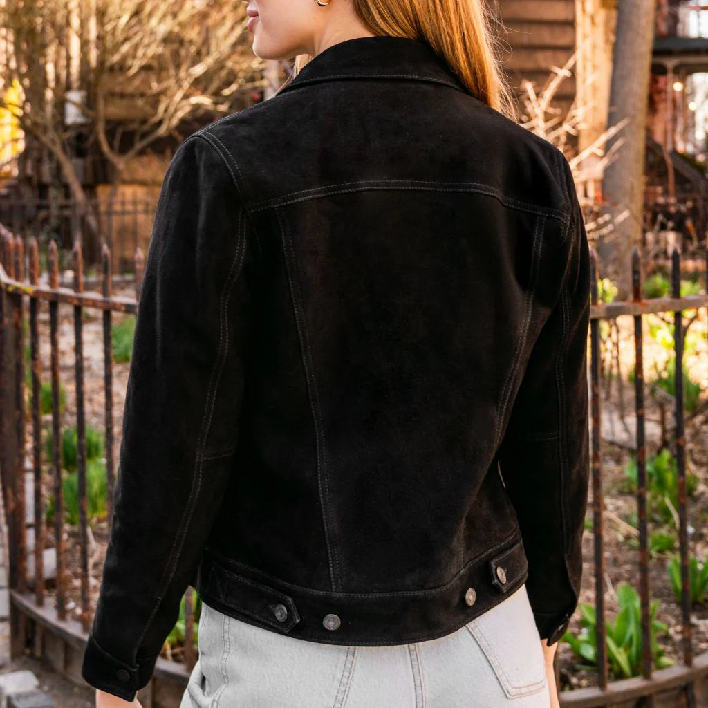 Suede Trucker Jacket