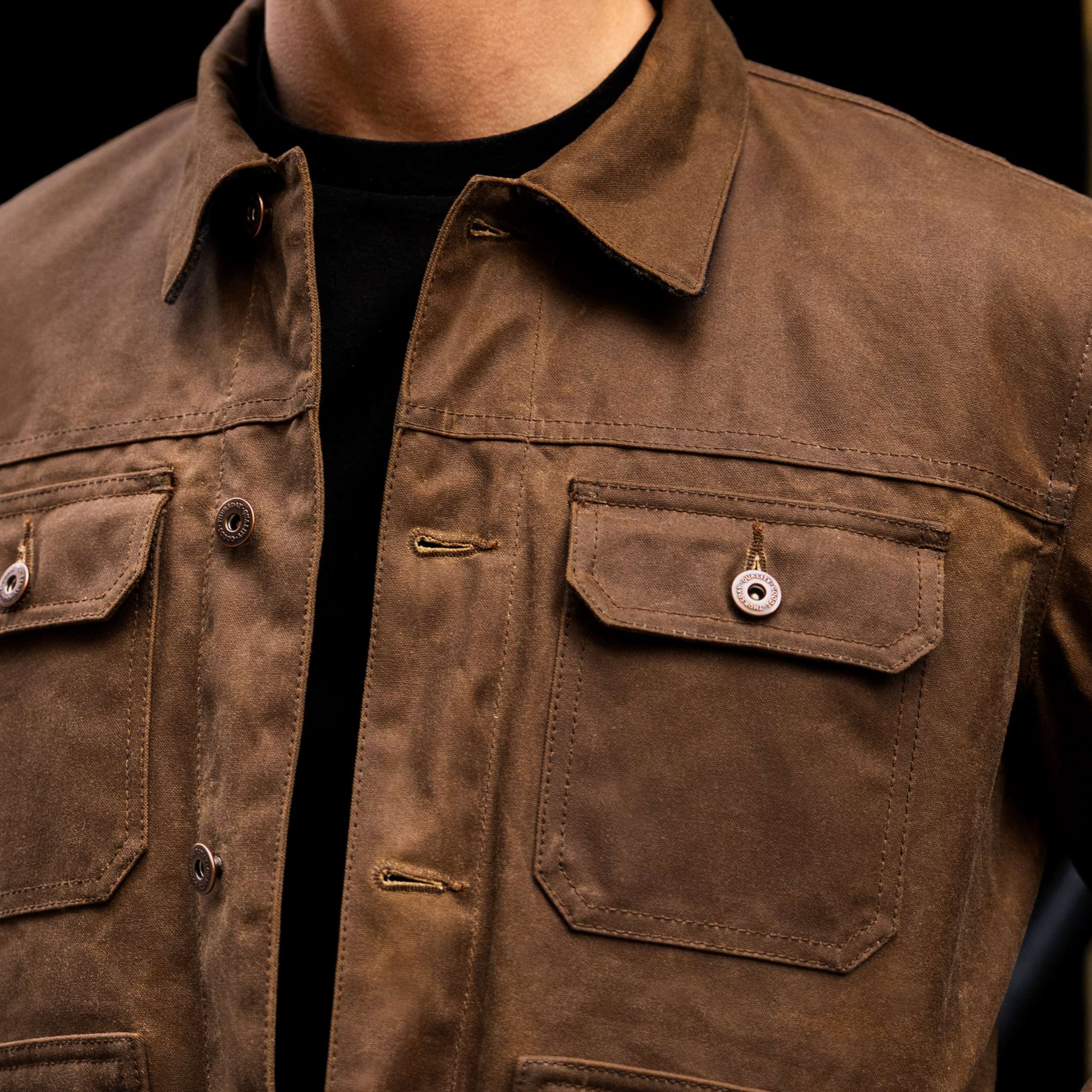 Waxed Trucker Jacket