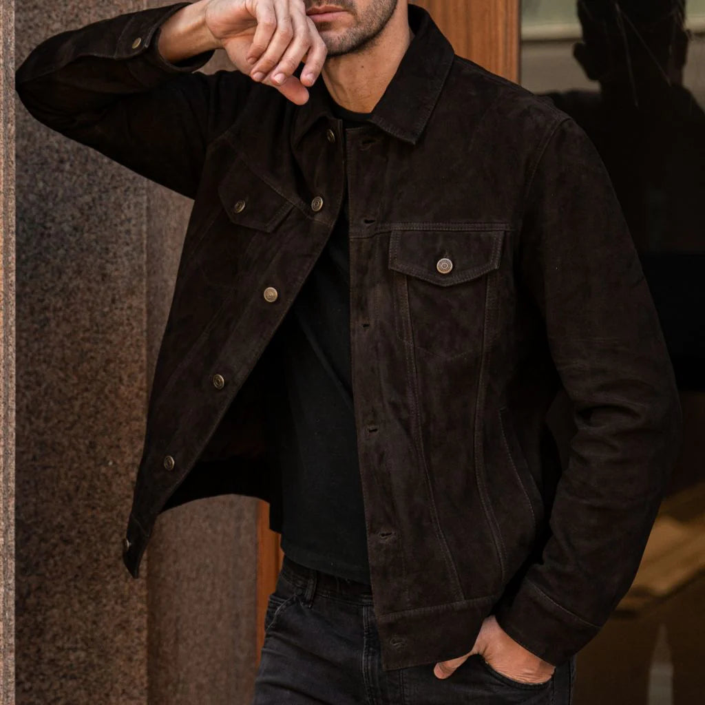 Suede Trucker Jacket