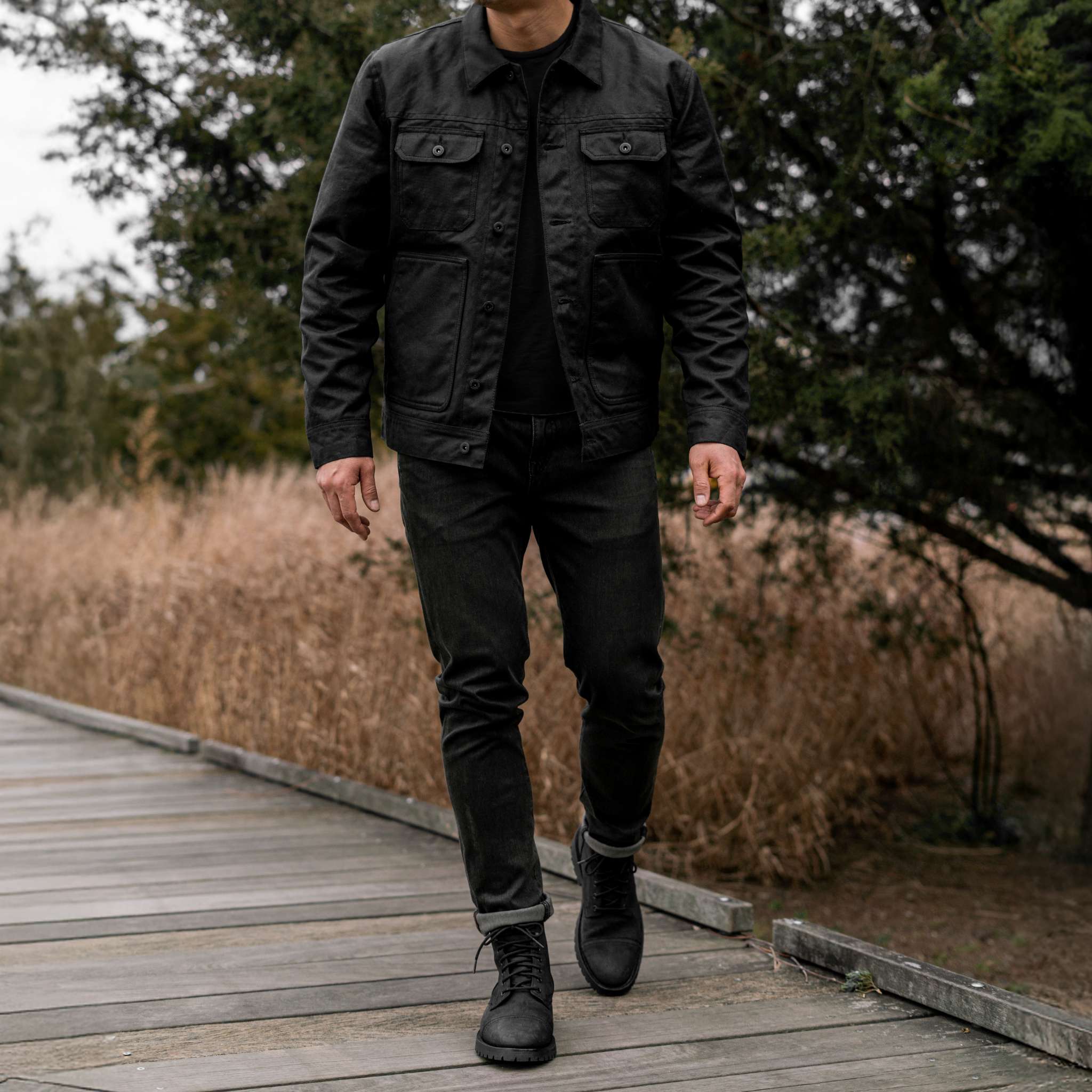 Waxed Trucker Jacket