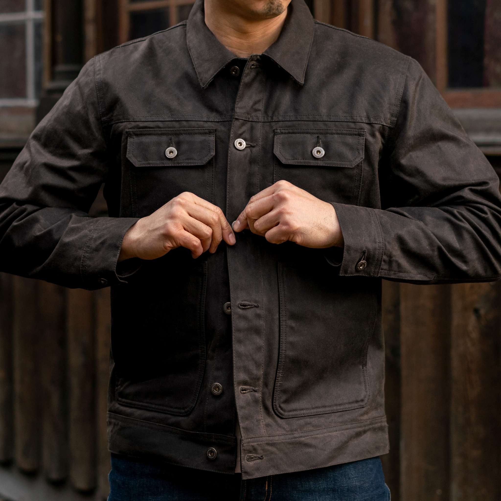 Waxed Trucker Jacket