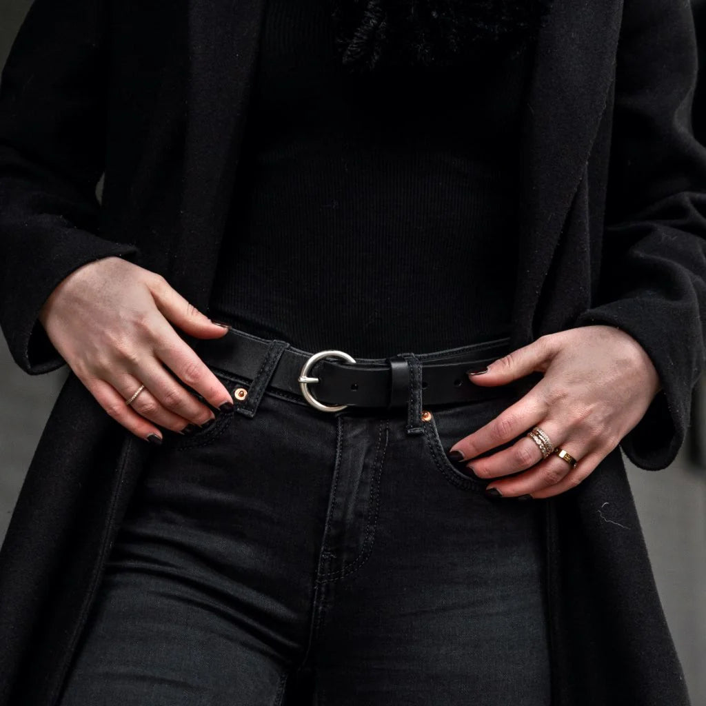 Women's Circle Leather Belt